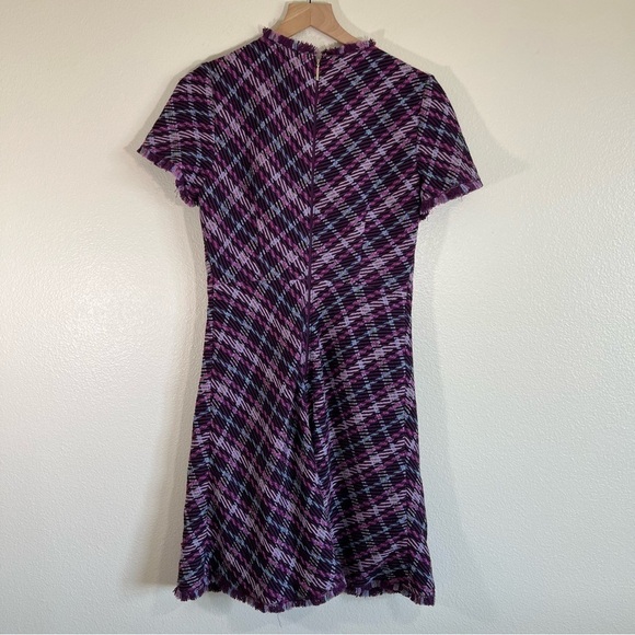 KATE SPADE Plaid Tweed Fit & Flare Dress 8 - Picture 6 of 8